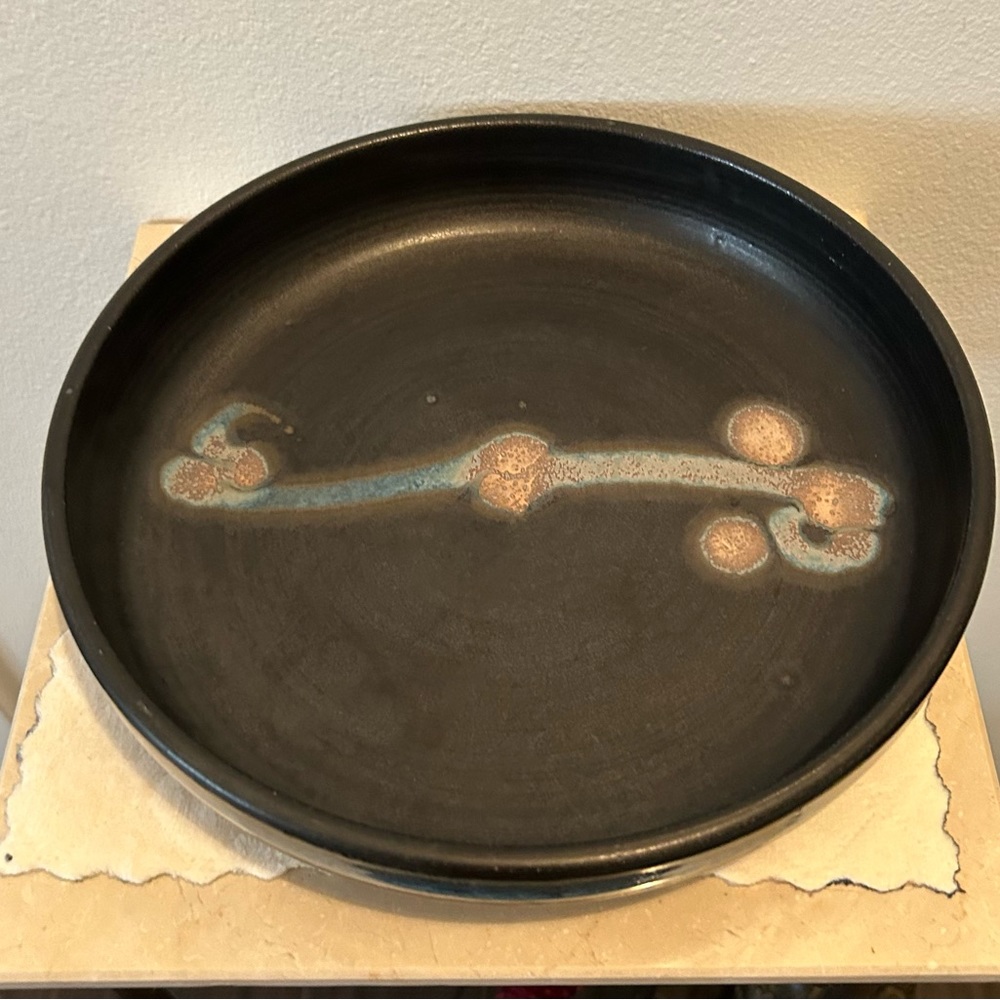 Kathleen LeSueur pottery 11.5” signed bowl.